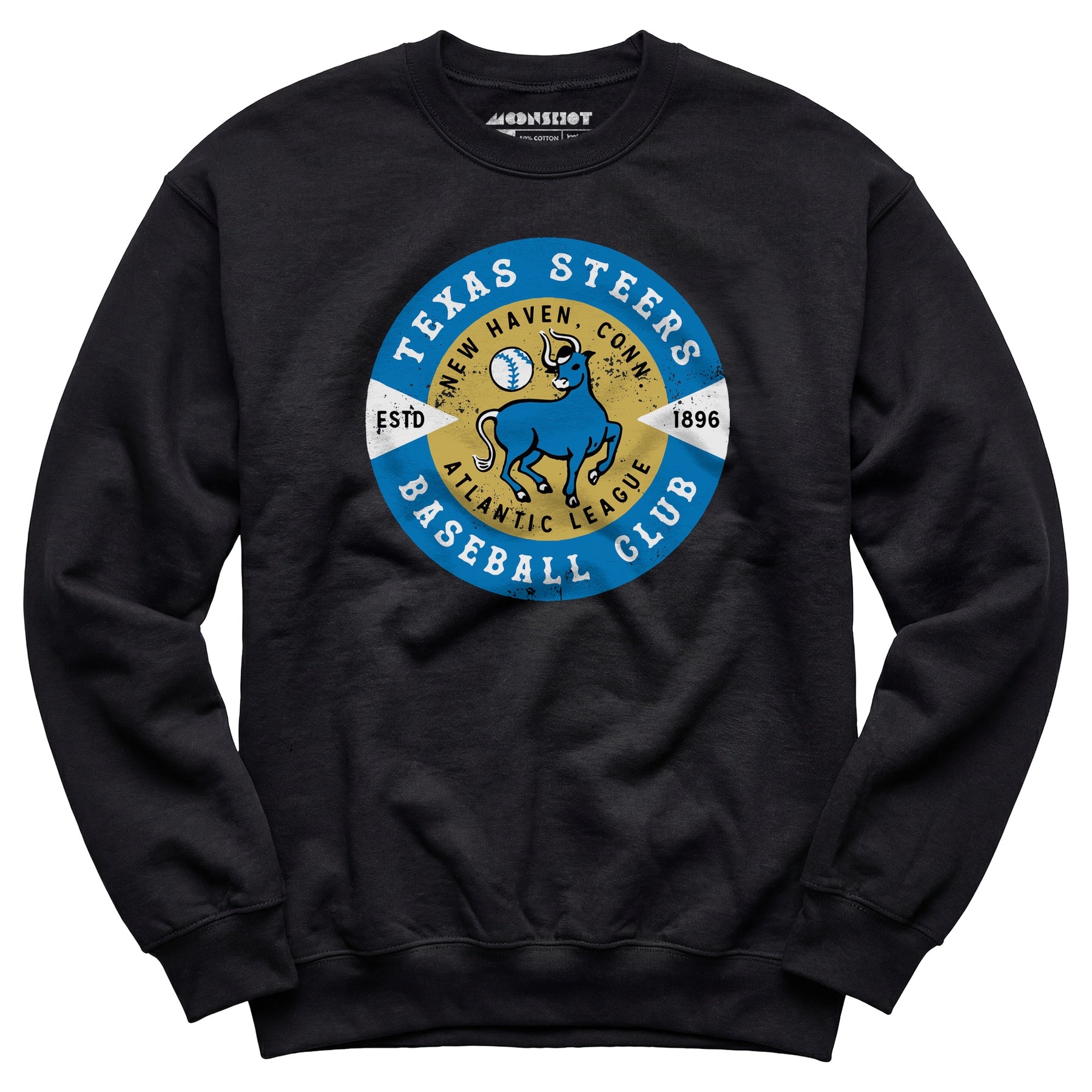 New Haven Texas Steers - Connecticut - Vintage Defunct Baseball Teams - Unisex Sweatshirt