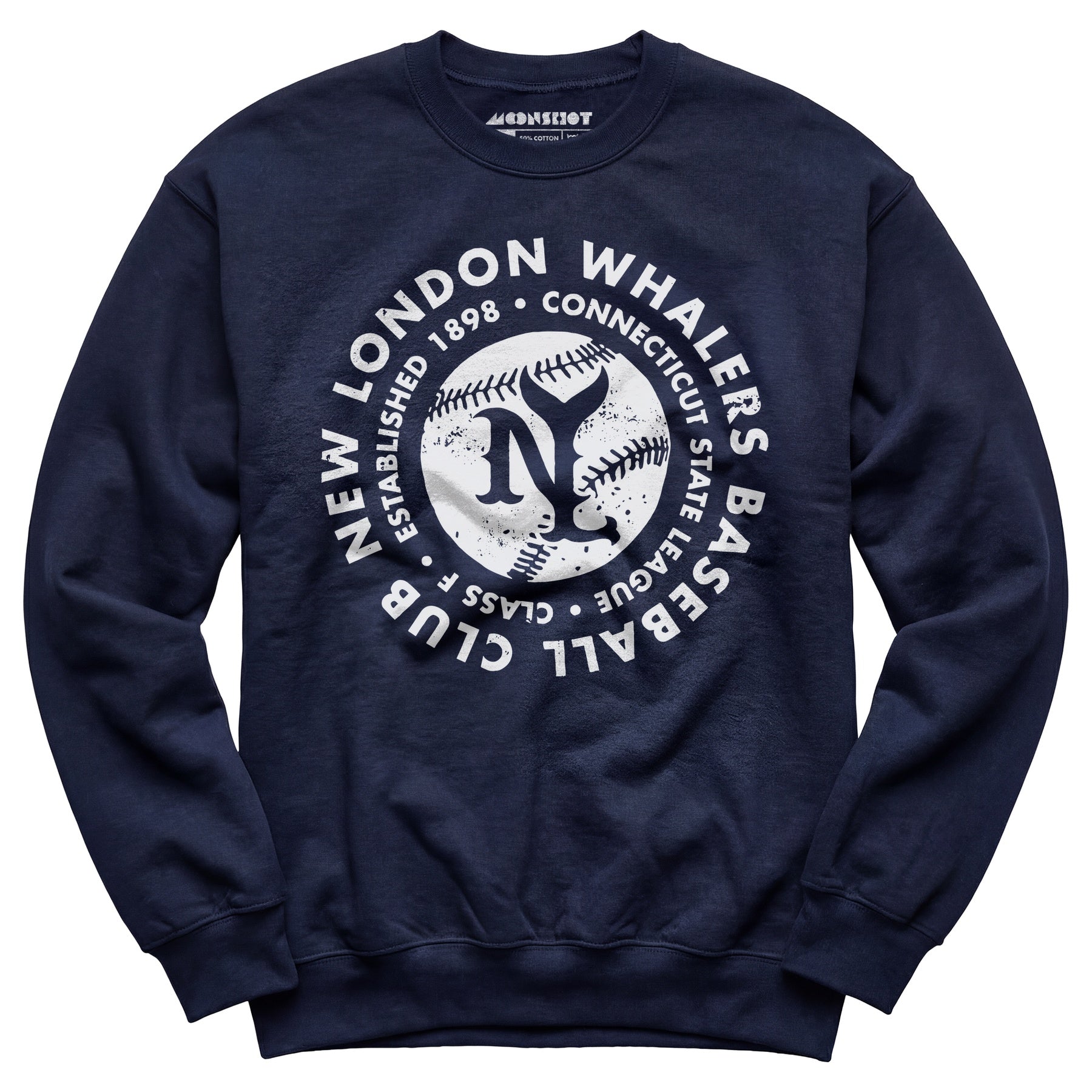 New London Whalers - Connecticut - Vintage Defunct Baseball Teams - Unisex Sweatshirt