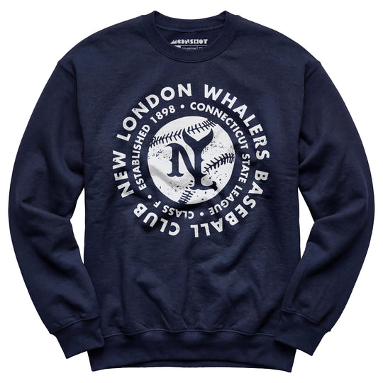 New London Whalers - Connecticut - Vintage Defunct Baseball Teams - Unisex Sweatshirt
