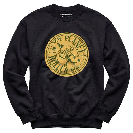 New Planet - Chicago, IL - Vintage Roller Rink - Unisex Sweatshirt