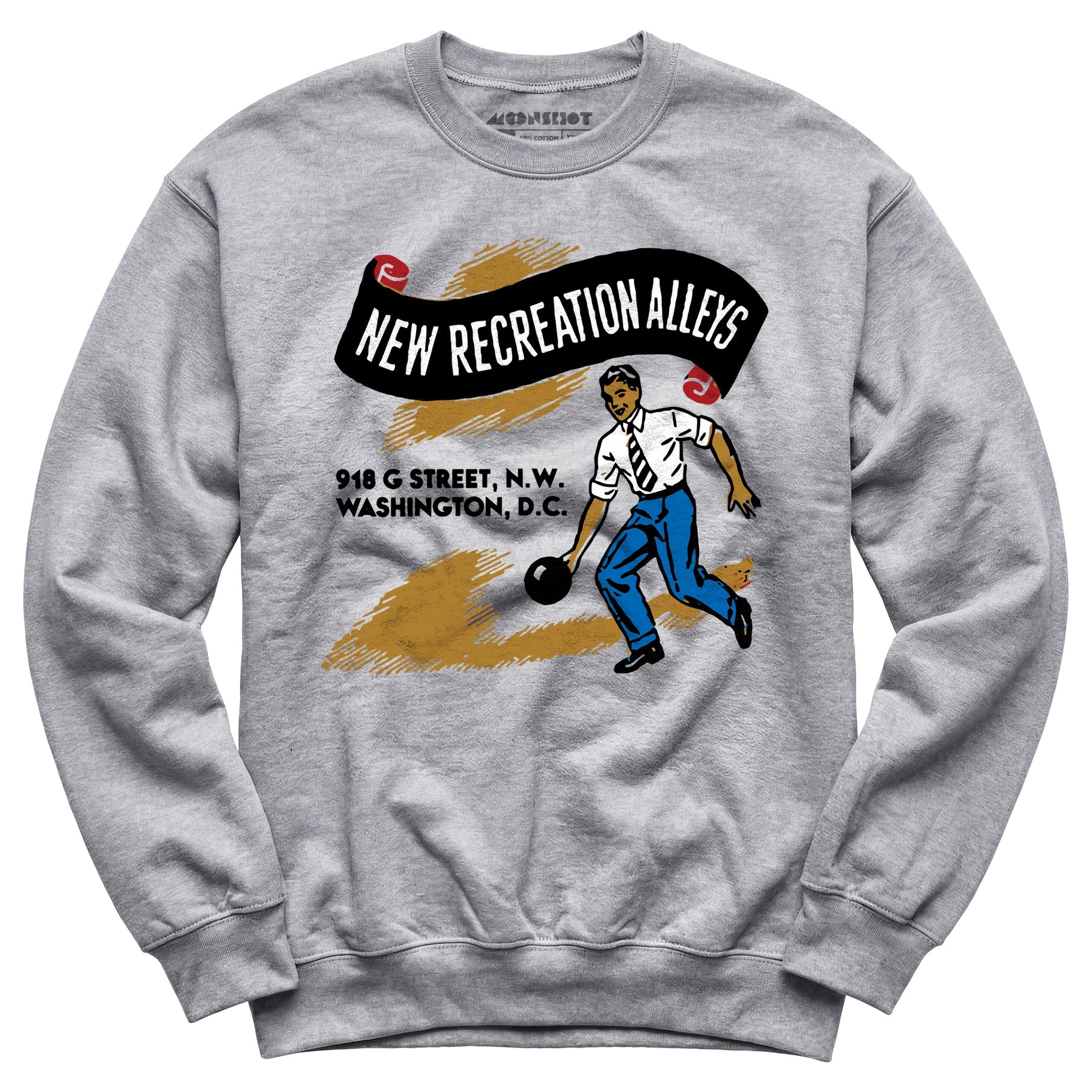 New Recreation Alleys - Washington D.C. - Vintage Bowling Alley - Unisex Sweatshirt