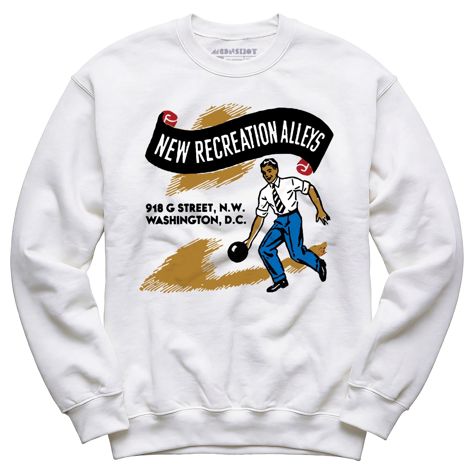 New Recreation Alleys - Washington D.C. - Vintage Bowling Alley - Unisex Sweatshirt
