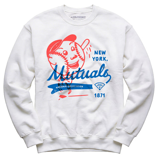 New York Mutuals - Vintage Defunct Baseball Teams - Unisex Sweatshirt