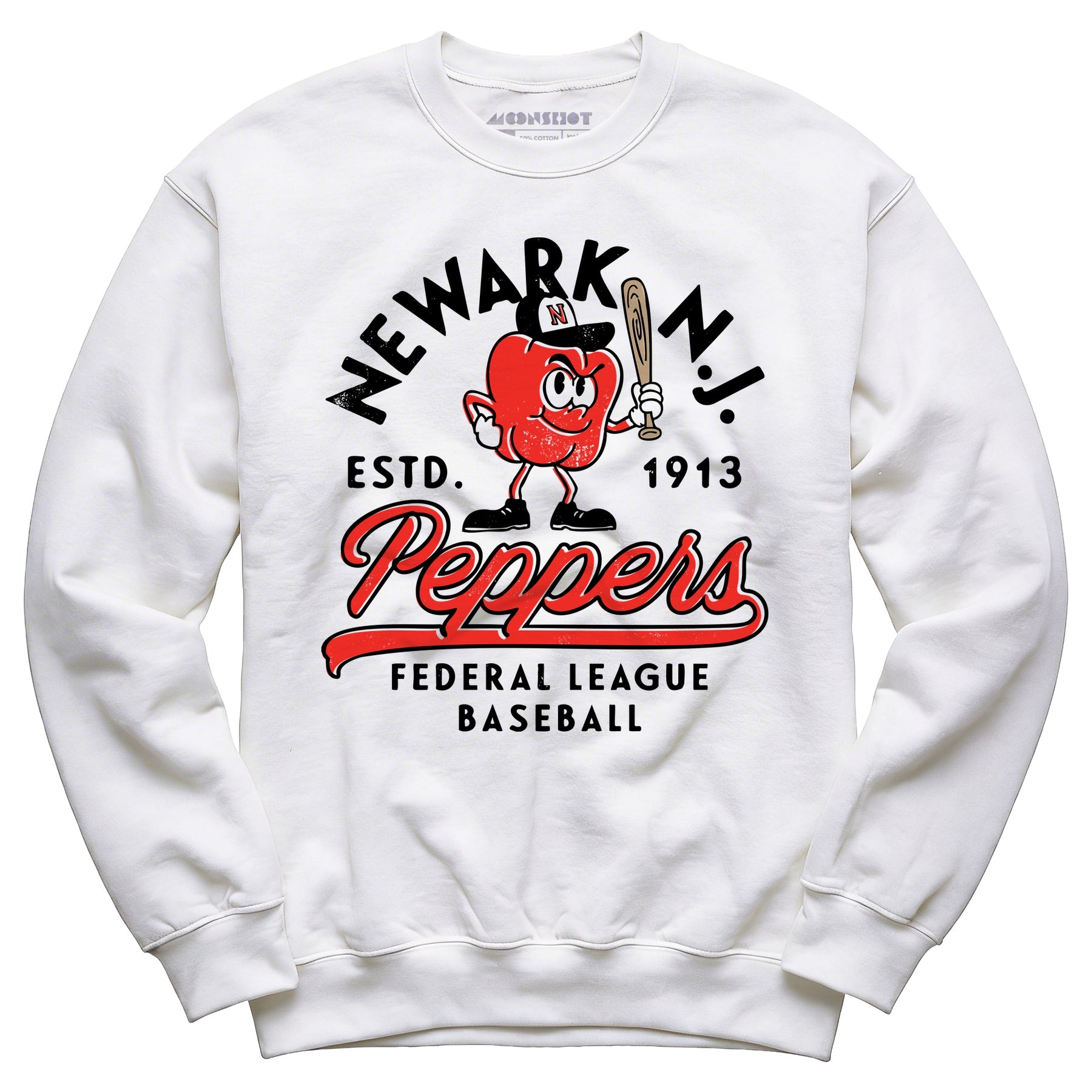 Newark Peppers - New Jersey - Vintage Defunct Baseball Teams - Unisex Sweatshirt
