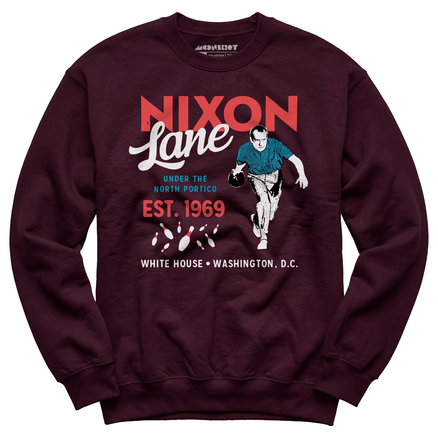 Nixon Lane - Washington D.C. - Vintage Bowling Alley - Unisex Sweatshirt
