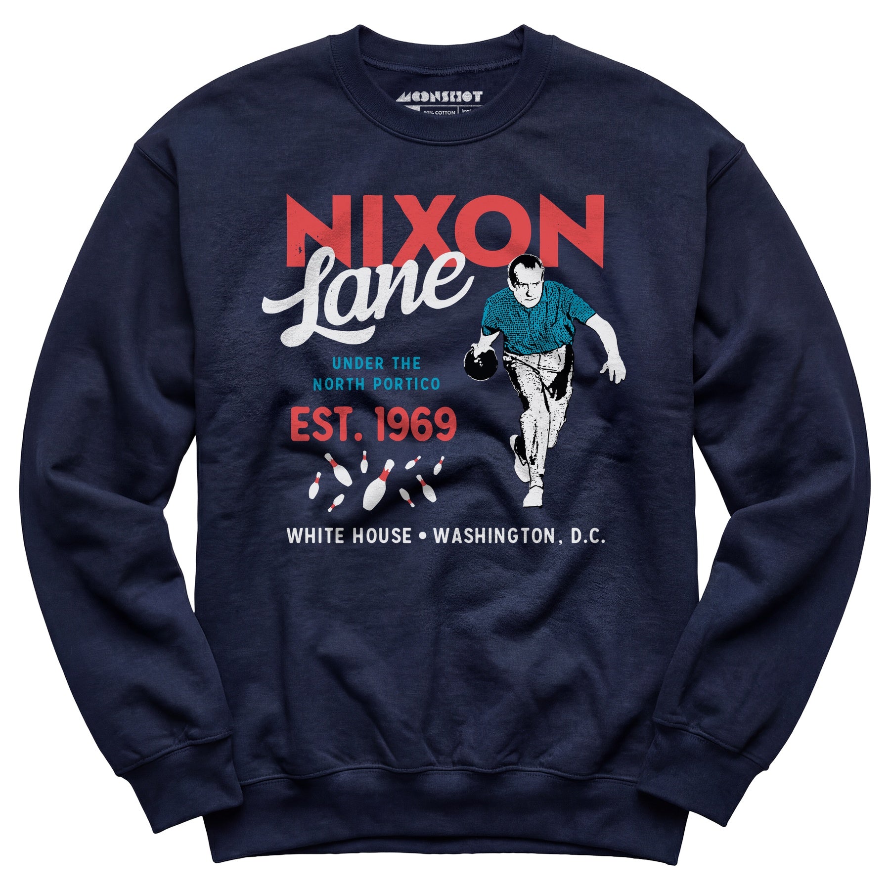 Nixon Lane - Washington D.C. - Vintage Bowling Alley - Unisex Sweatshirt
