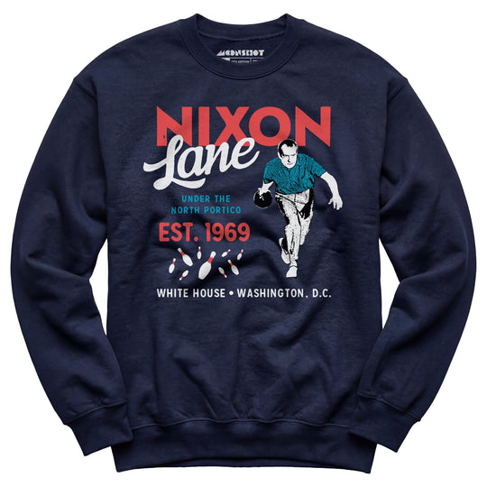 Nixon Lane - Washington D.C. - Vintage Bowling Alley - Unisex Sweatshirt