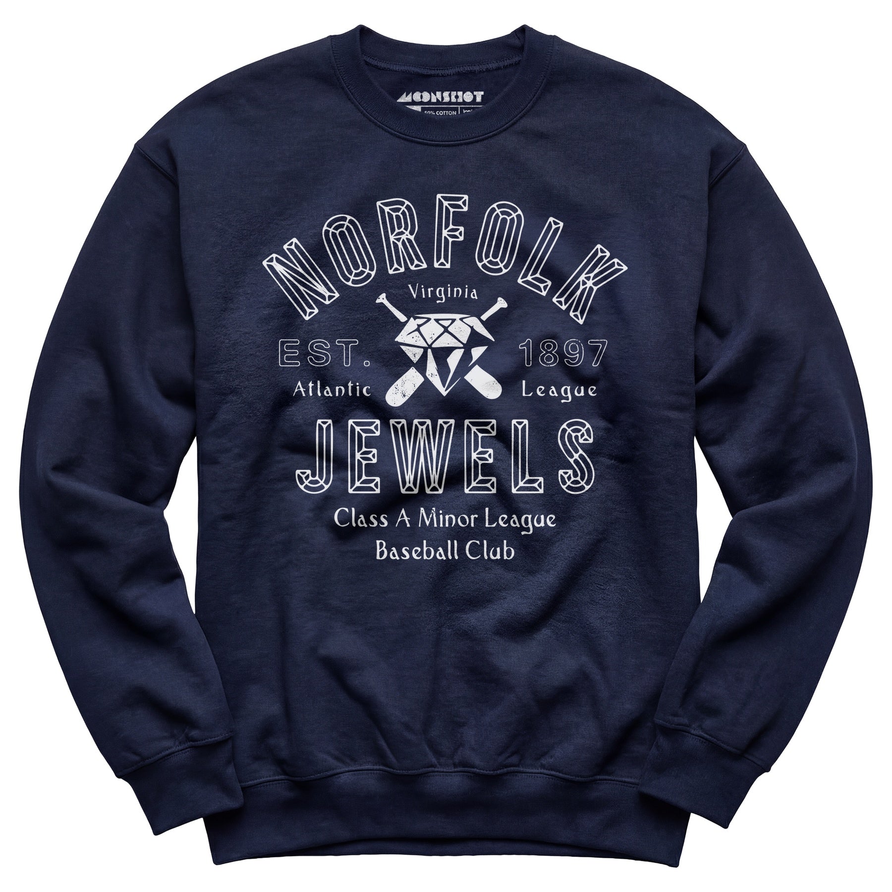 Norfolk Jewels - Virginia - Vintage Defunct Baseball Teams - Unisex Sweatshirt