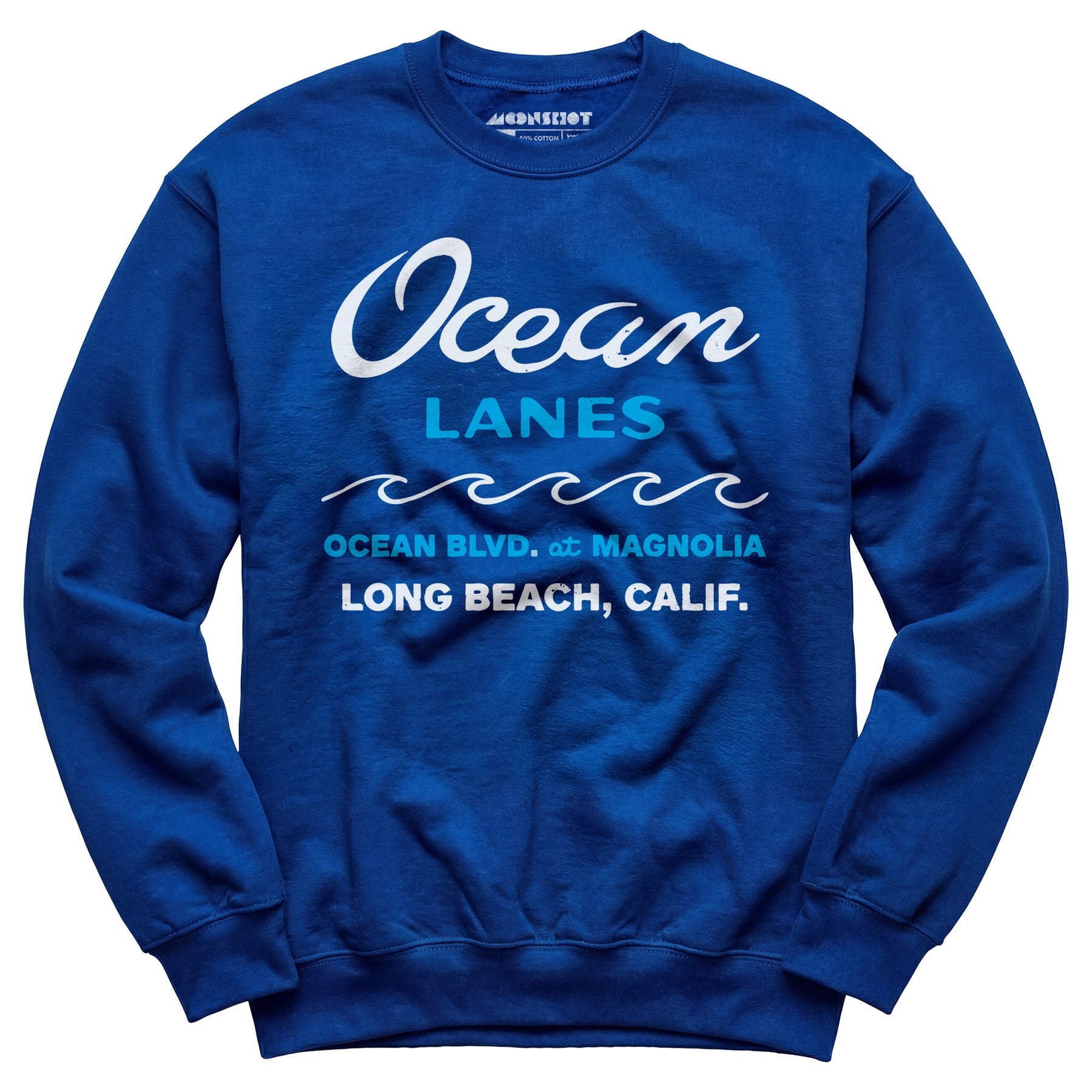 Ocean Lanes - Long Beach, CA - Vintage Bowling Alley - Unisex Sweatshirt