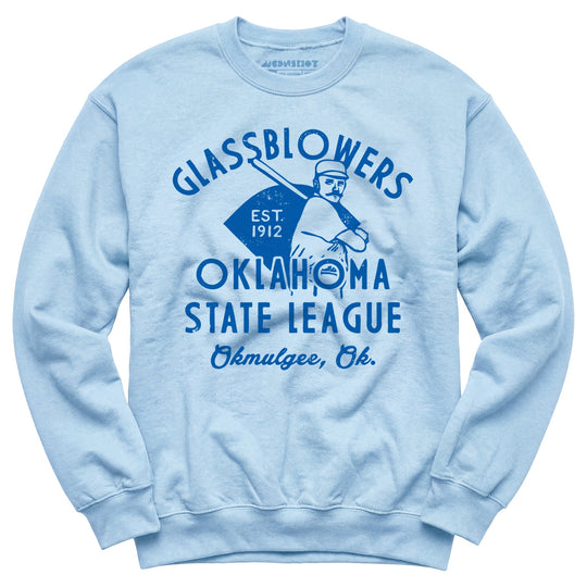 Okmulgee Glassblowers - Oklahoma - Vintage Defunct Baseball Teams - Unisex Sweatshirt