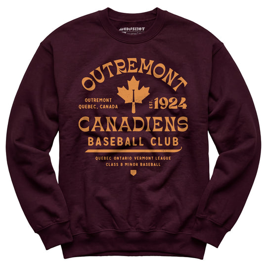 Outremont Canadiens - Canada - Vintage Defunct Baseball Teams - Unisex Sweatshirt
