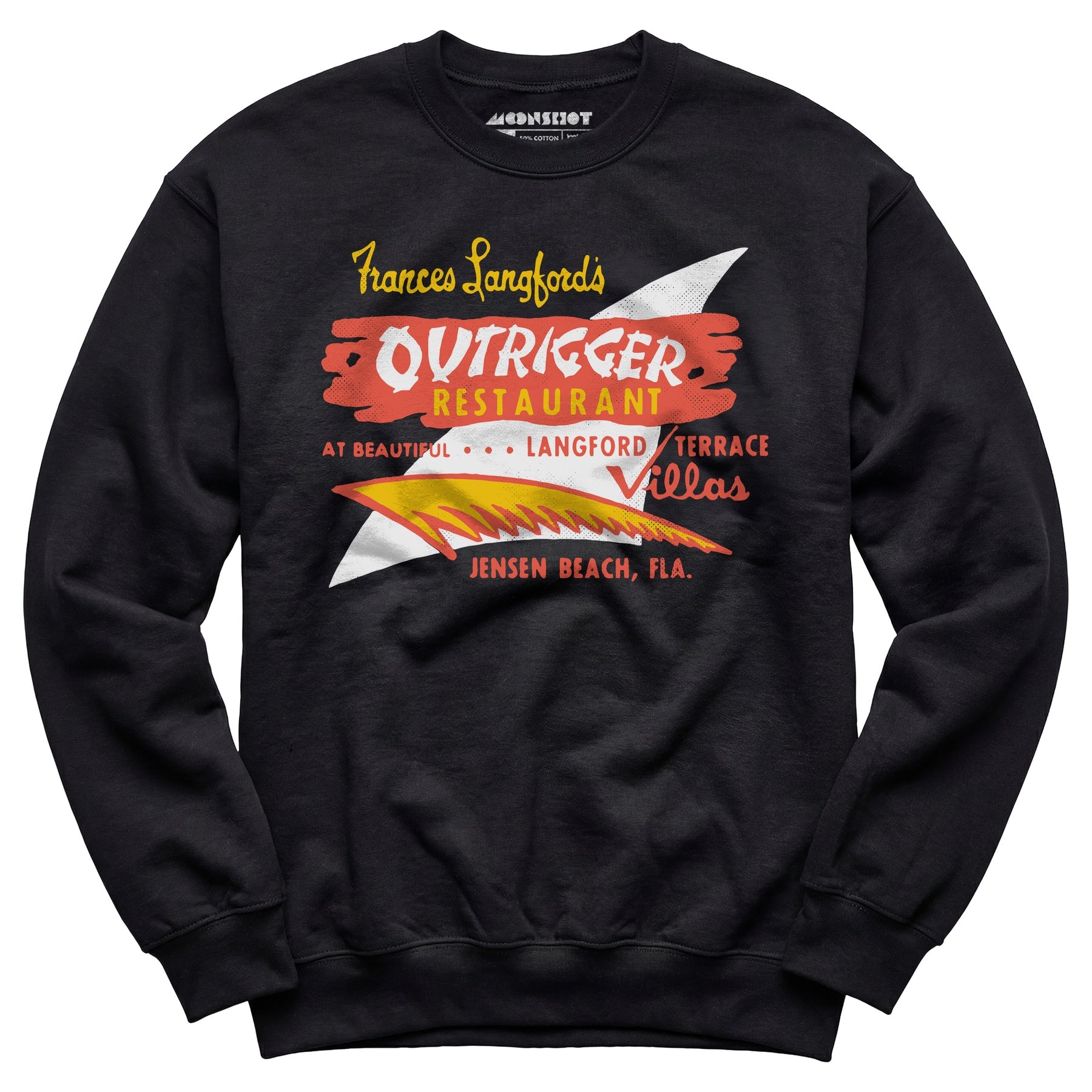 Outrigger - Jensen Beach, FL - Vintage Tiki Bar - Unisex Sweatshirt