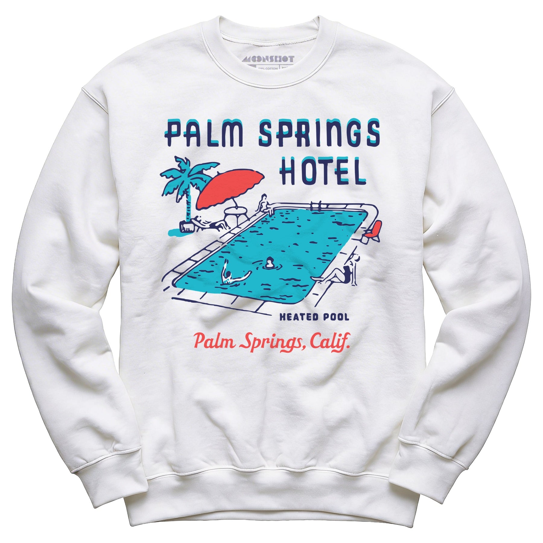 Palm Springs Hotel Pool - Vintage Greater Palm Springs, CA - Unisex Sweatshirt