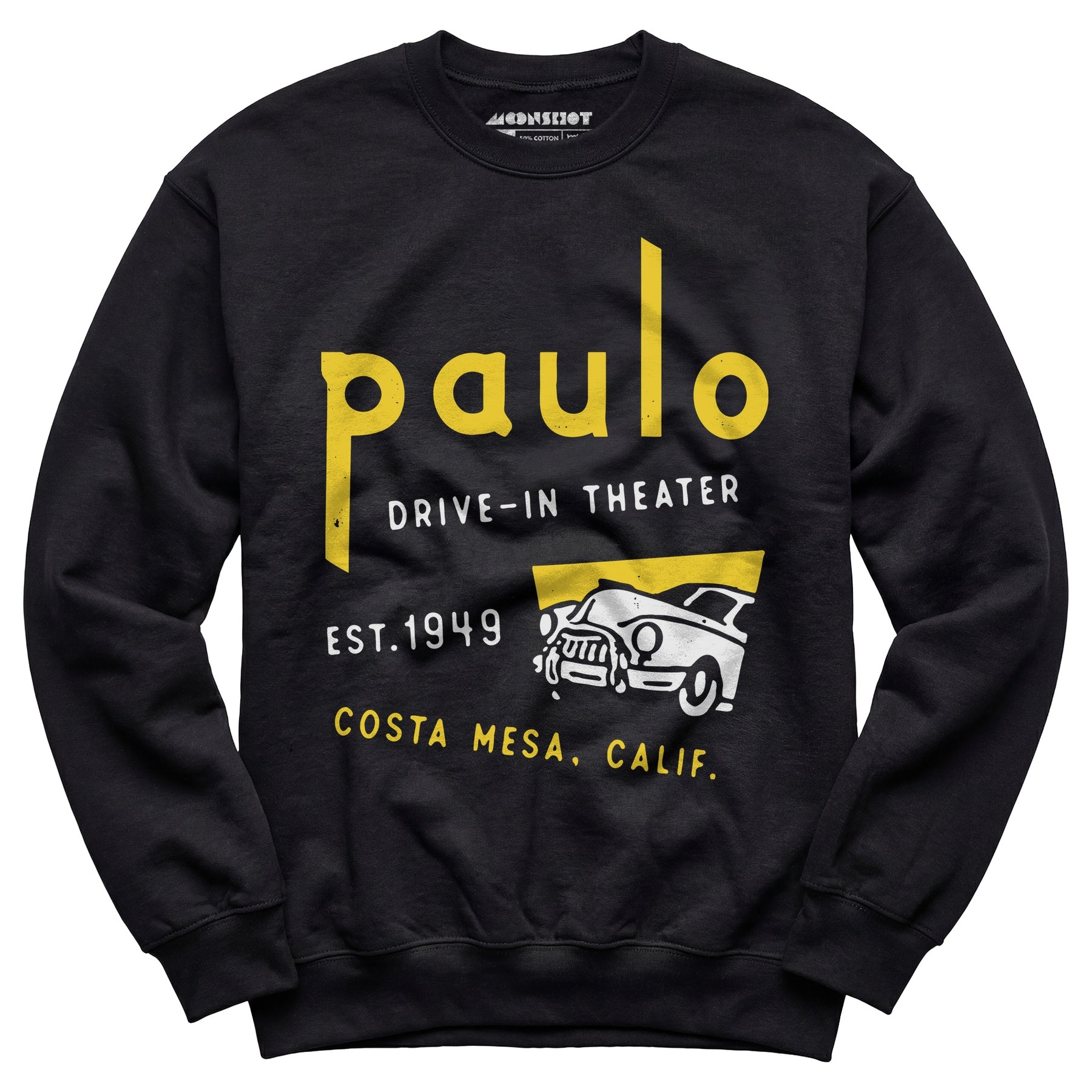Paulo - Costa Mesa, CA - Vintage Drive-In Movie Theater - Unisex Sweatshirt
