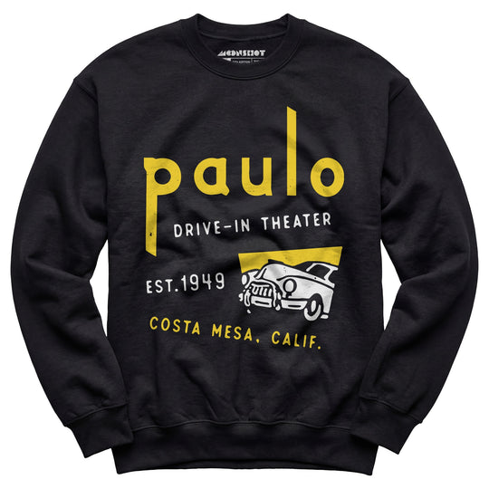 Paulo - Costa Mesa, CA - Vintage Drive-In Movie Theater - Unisex Sweatshirt