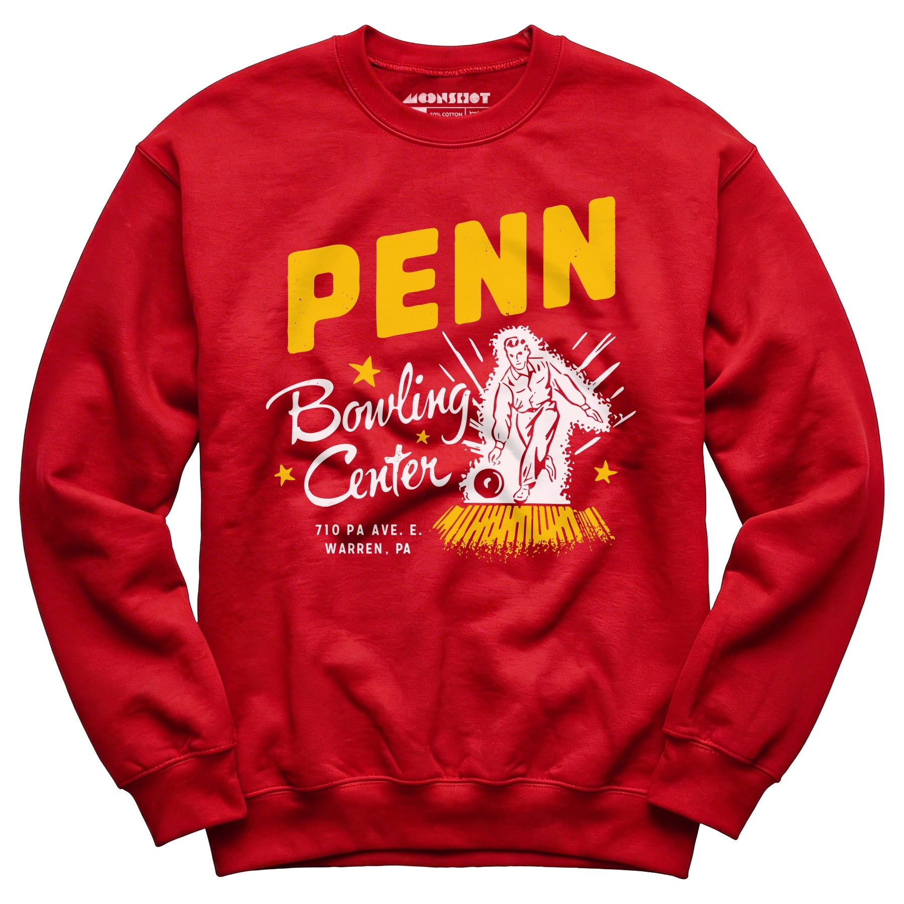 Penn Bowling Center - Warren, PA - Vintage Bowling Alley - Unisex Sweatshirt