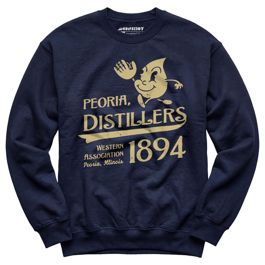 Peoria Distillers - Illinois - Vintage Defunct Baseball Teams - Unisex Sweatshirt