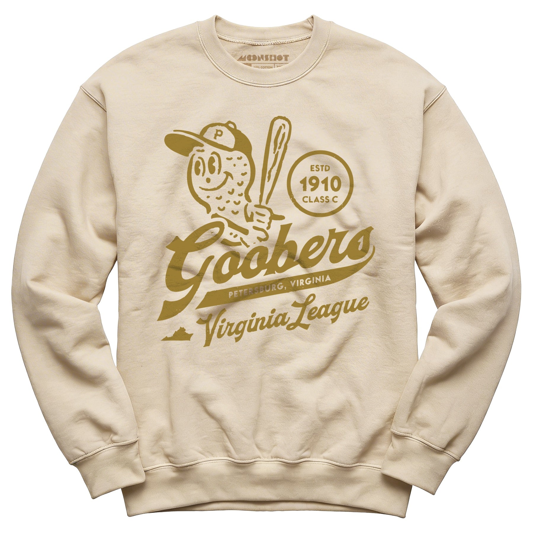 Petersburg Goobers - Virginia - Vintage Defunct Baseball Teams - Unisex Sweatshirt