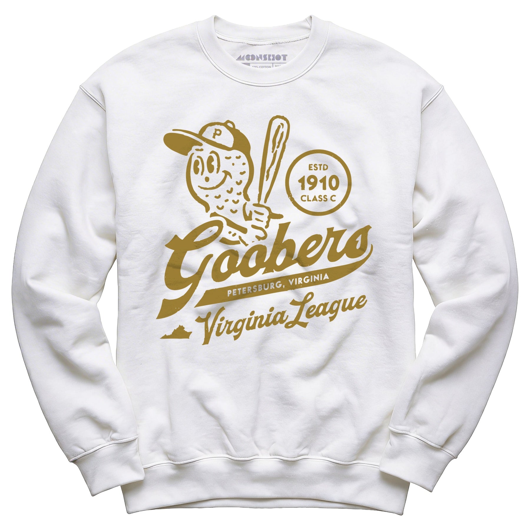 Petersburg Goobers - Virginia - Vintage Defunct Baseball Teams - Unisex Sweatshirt