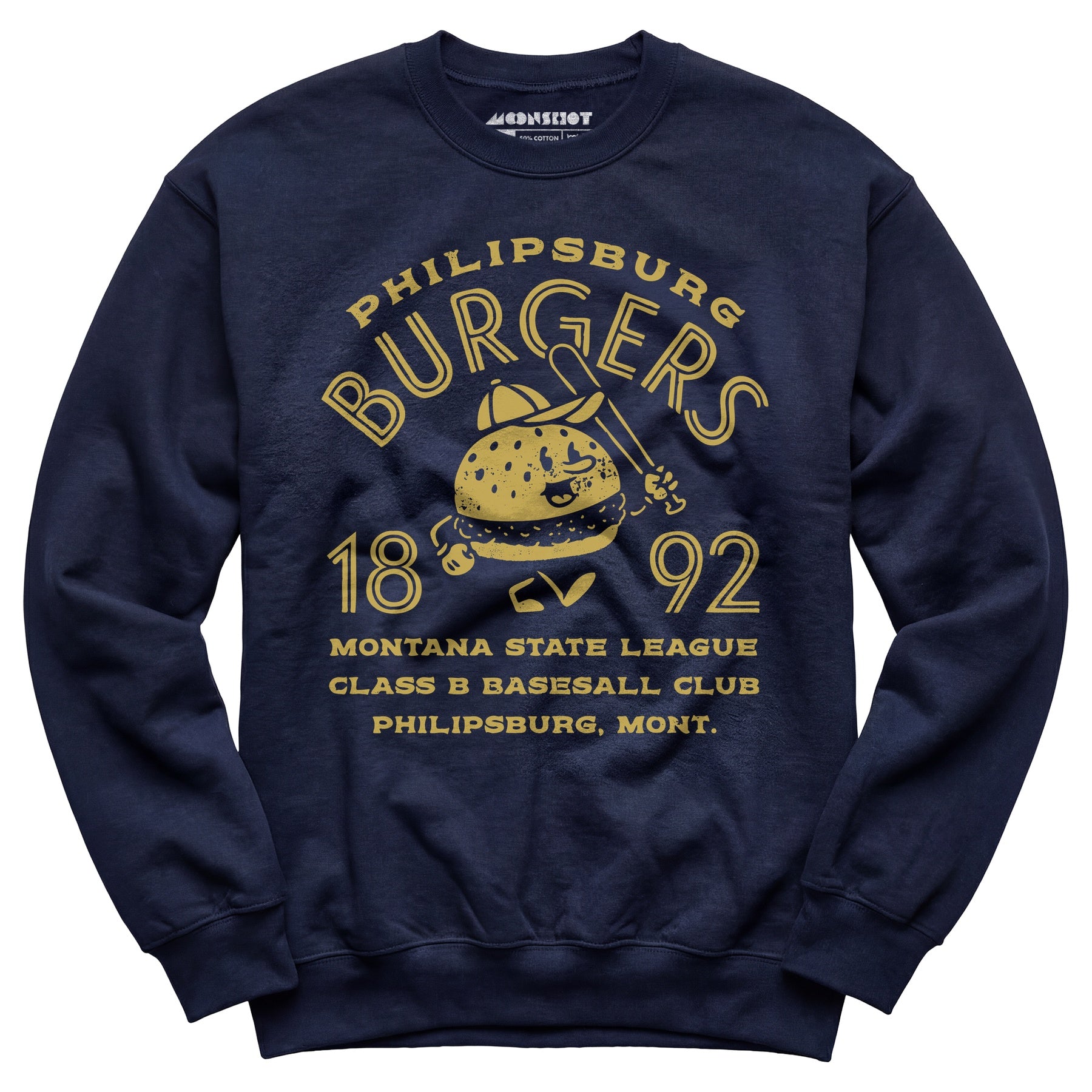 Philipsburg Burgers - Montana - Vintage Defunct Baseball Teams - Unisex Sweatshirt