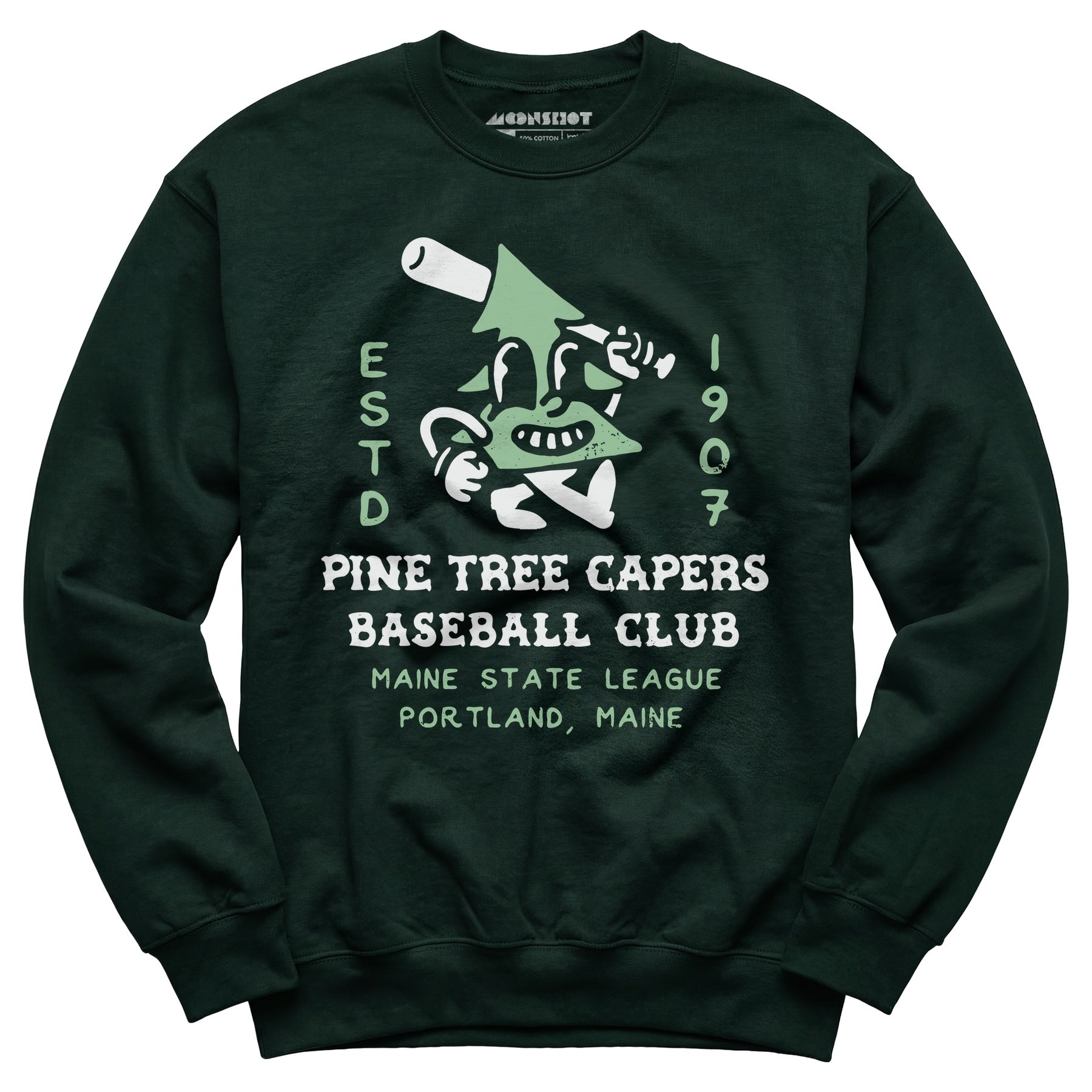 Pine Tree Capers - Portland, ME - Vintage Defunct Baseball Teams - Unisex Sweatshirt