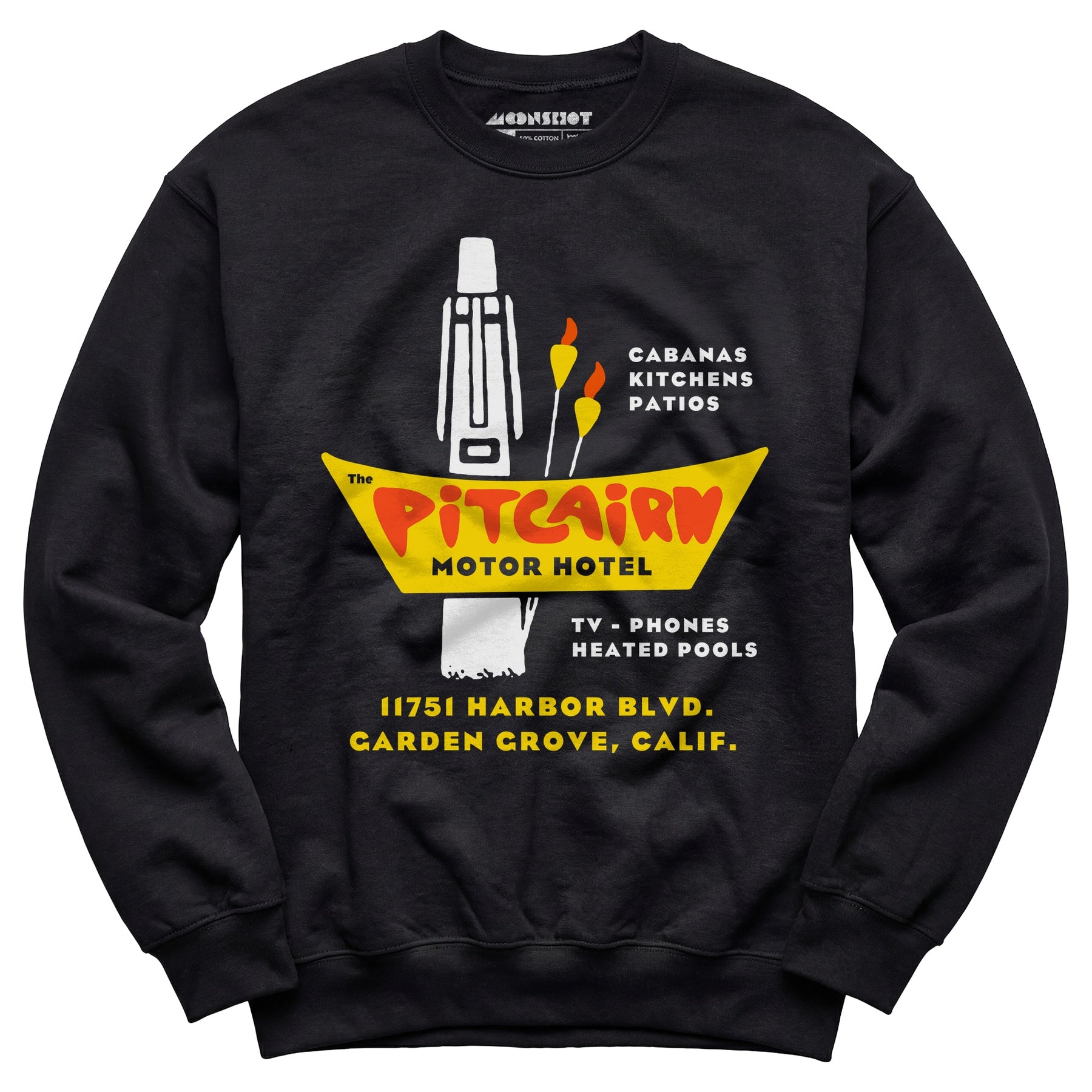 Pitcairn Motor Hotel - Garden Grove, CA - Vintage Hotel - Unisex Sweatshirt
