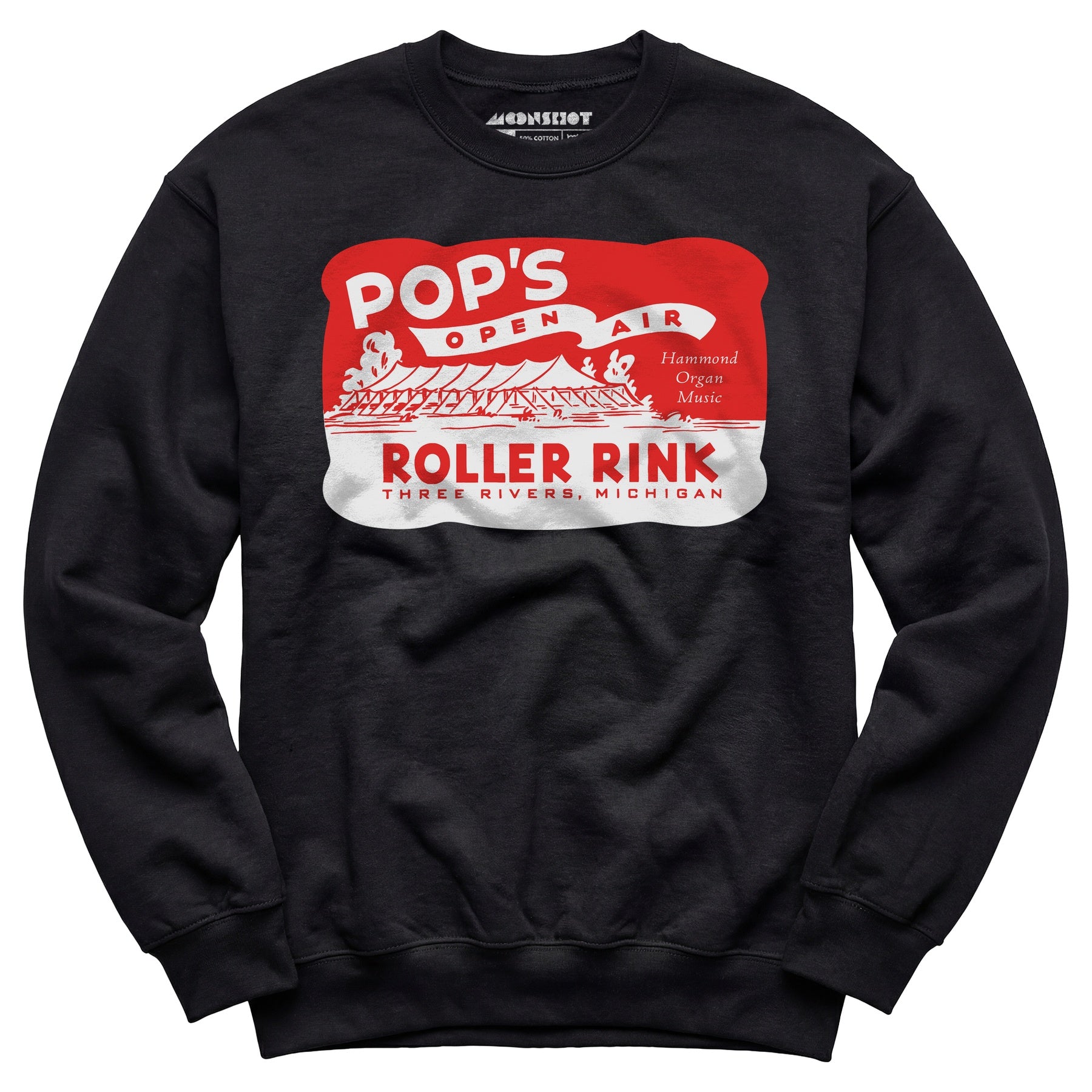 Pop's - Three Rivers, MI - Vintage Roller Rink - Unisex Sweatshirt