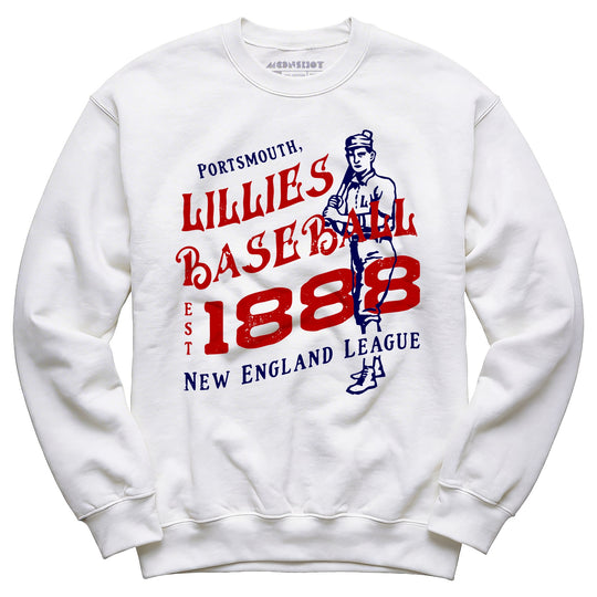 Portsmouth Lillies - New Hampshire - Vintage Defunct Baseball Teams - Unisex Sweatshirt
