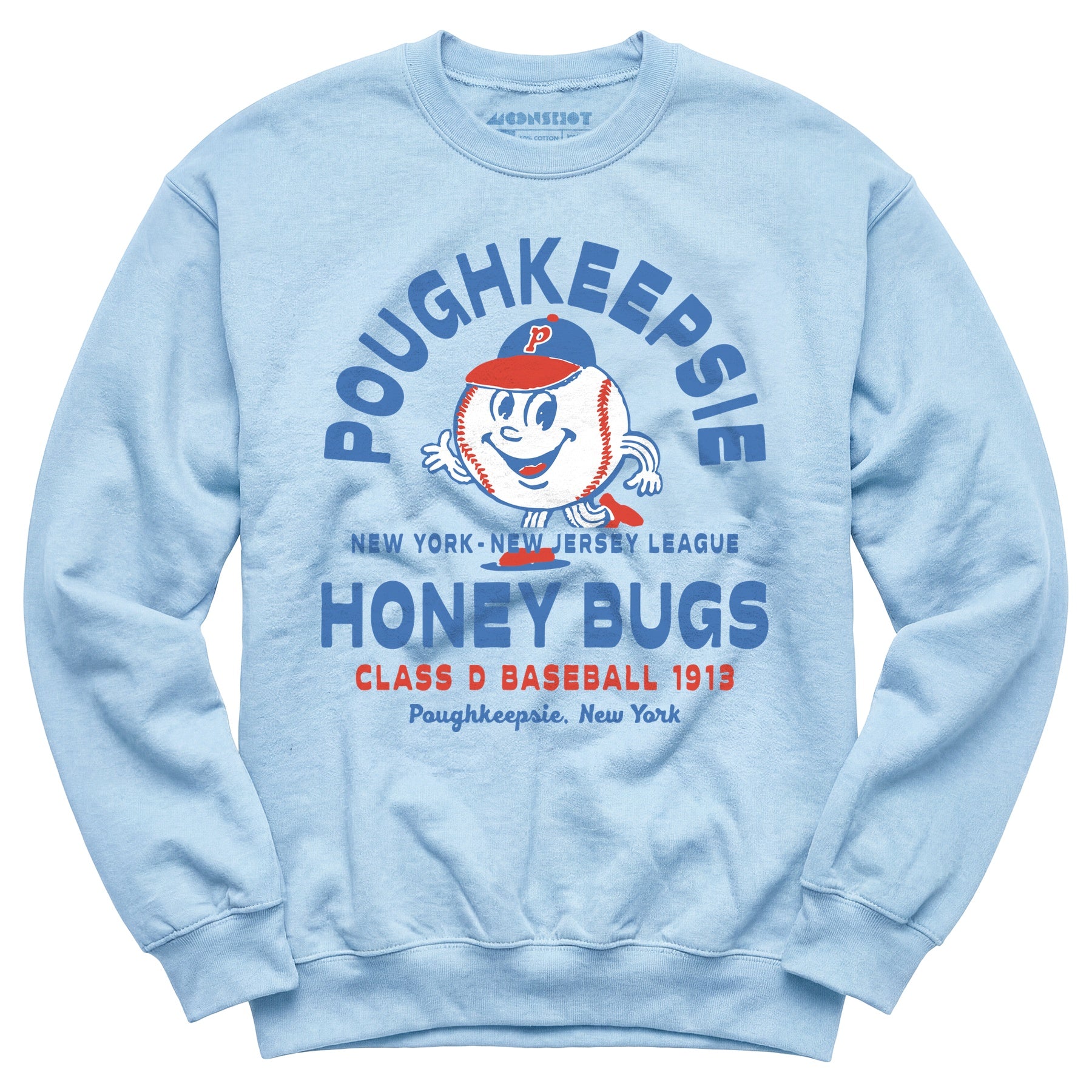 Poughkeepsie Honey Bugs - New Jersey - Vintage Defunct Baseball Teams - Unisex Sweatshirt