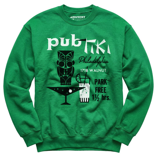 Pub Tiki - Philadelphia, PA - Vintage Tiki Bar - Unisex Sweatshirt