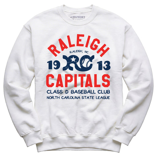 Raleigh Capitals - North Carolina - Vintage Defunct Baseball Teams - Unisex Sweatshirt