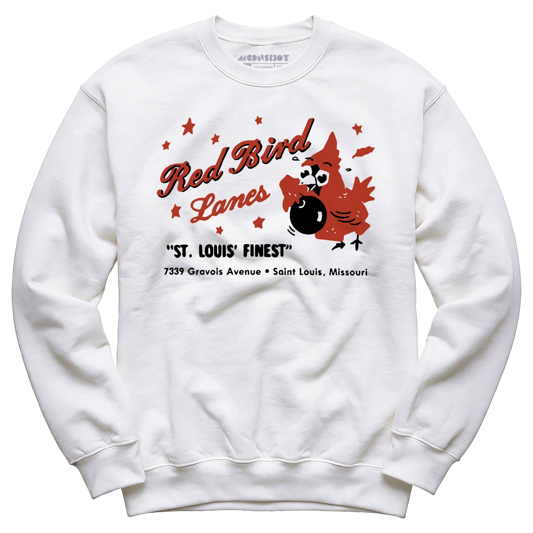Red Bird Lanes v1 - St. Louis, MO - Vintage Bowling Alley - Unisex Sweatshirt