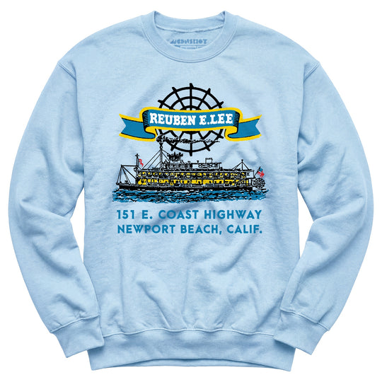 Reuben E. Lee - Newport Beach, CA - Vintage Restaurant - Unisex Sweatshirt