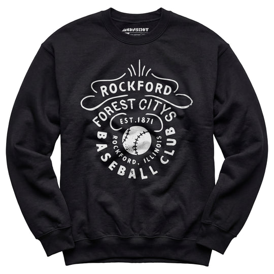 Rockford Forest Citys - Illinois - Vintage Defunct Baseball Teams - Unisex Sweatshirt