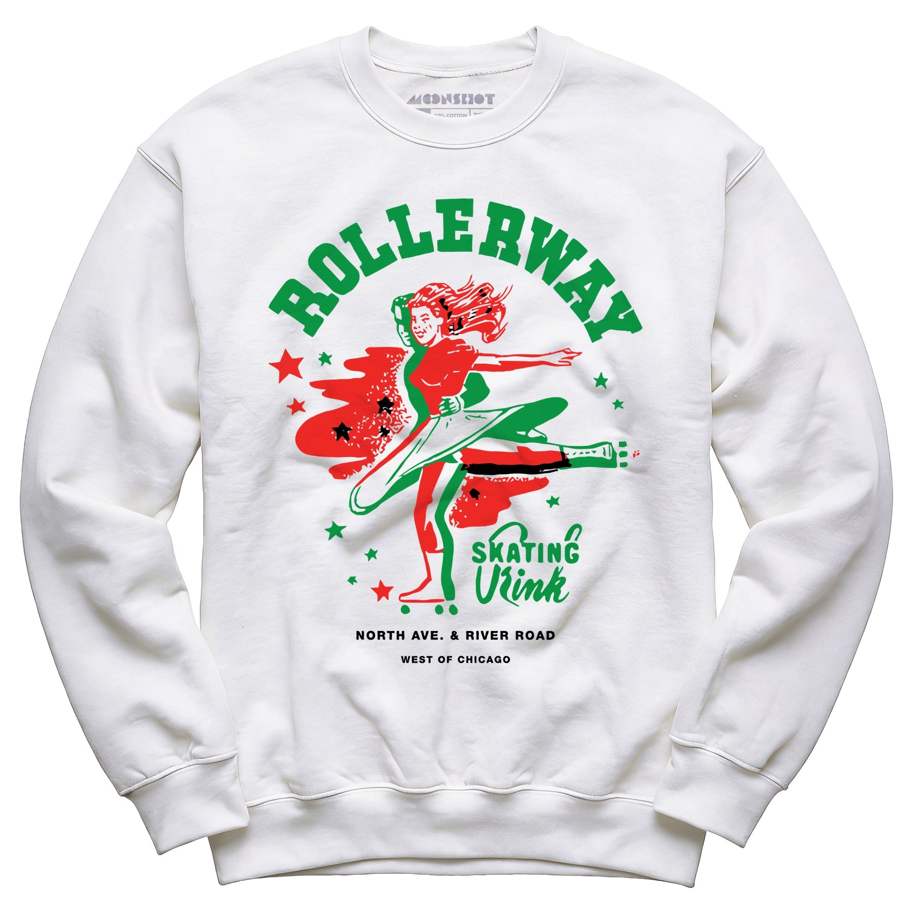 Rollerway - Chicago, IL - Vintage Roller Rink - Unisex Sweatshirt