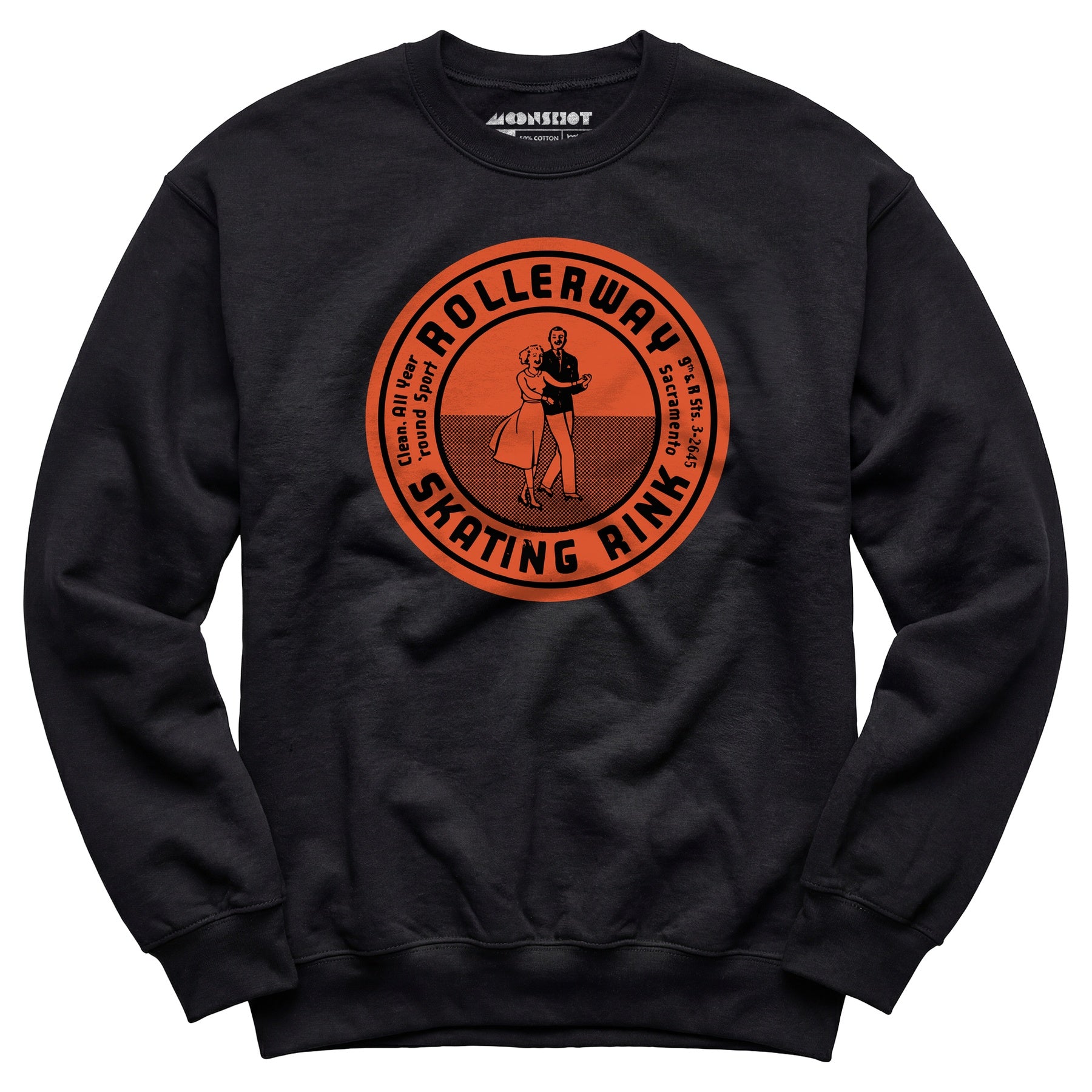 Rollerway - Sacramento, CA - Vintage Roller Rink - Unisex Sweatshirt