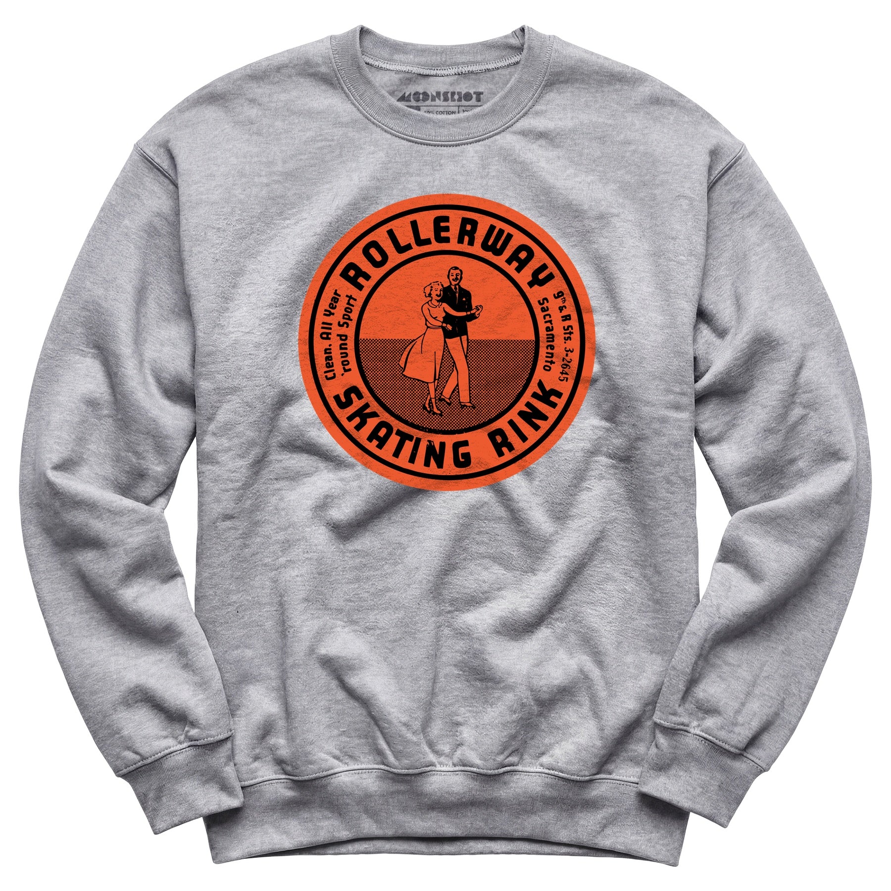 Rollerway - Sacramento, CA - Vintage Roller Rink - Unisex Sweatshirt