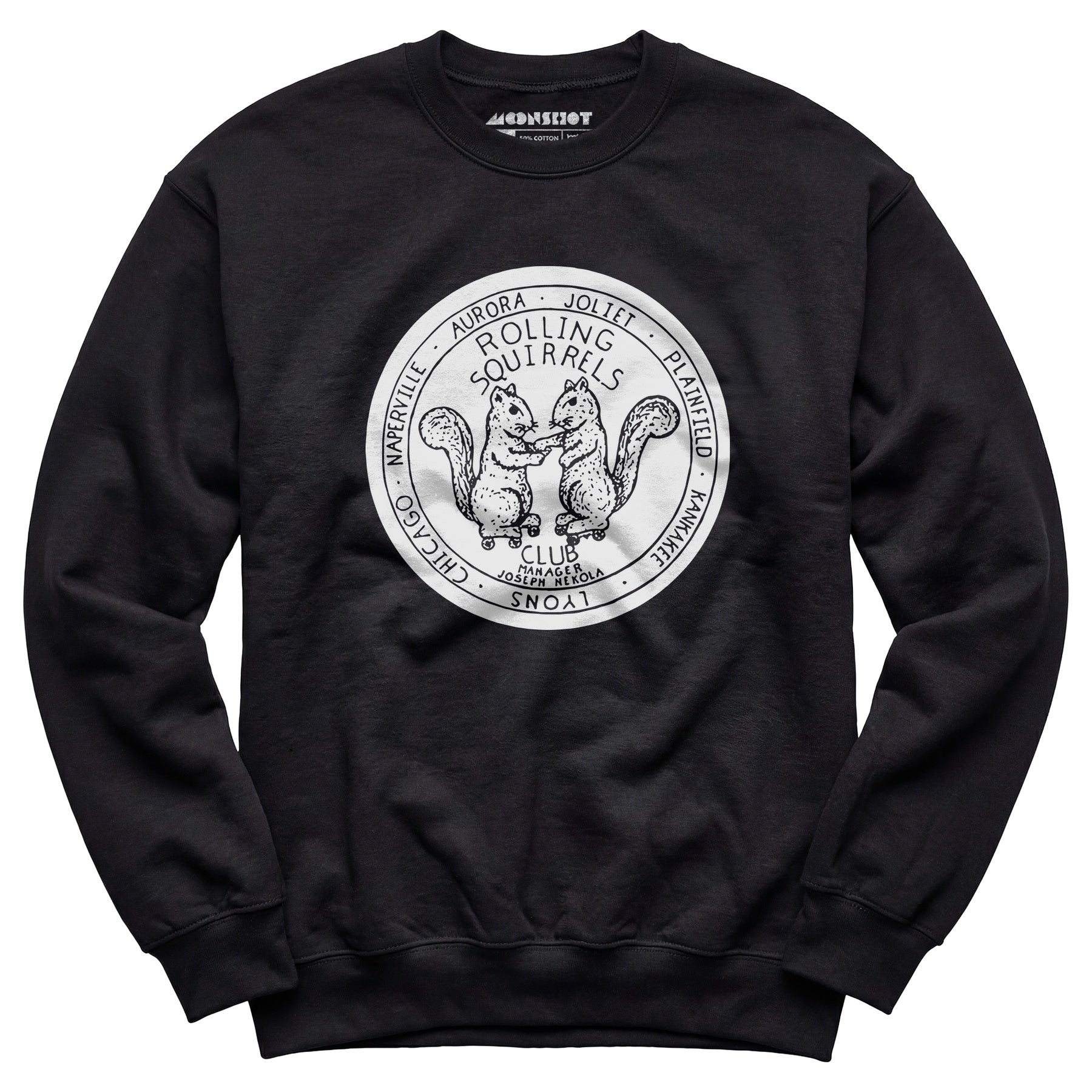 Rolling Squirrels - Illinois - Vintage Roller Rink - Unisex Sweatshirt