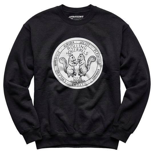 Rolling Squirrels - Illinois - Vintage Roller Rink - Unisex Sweatshirt