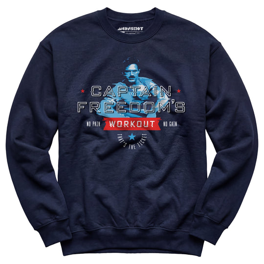 Running Man - Captain Freedom's Workout - Unisex Sweatshirt