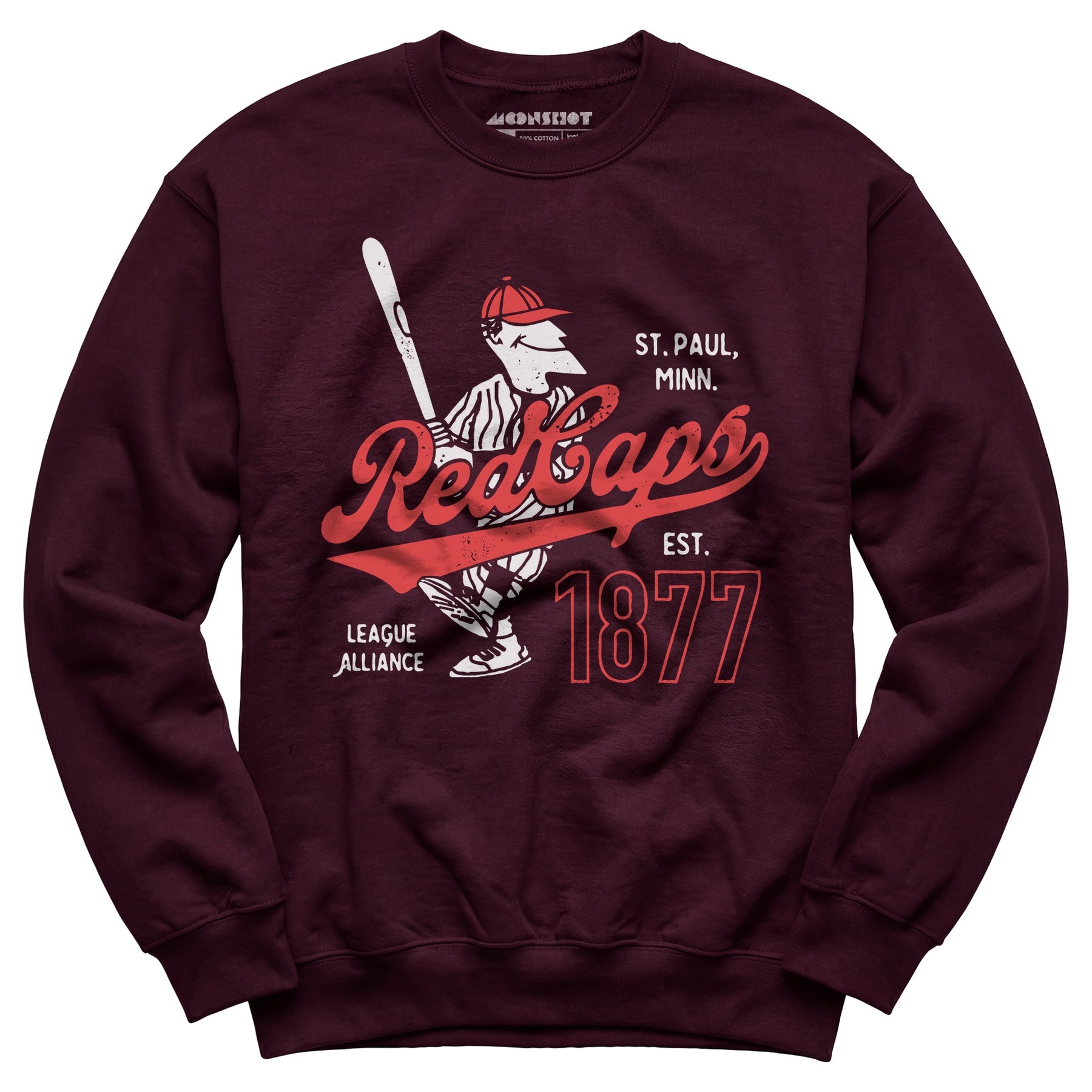 Saint Paul Red Caps - Minnesota - Vintage Defunct Baseball Teams - Unisex Sweatshirt