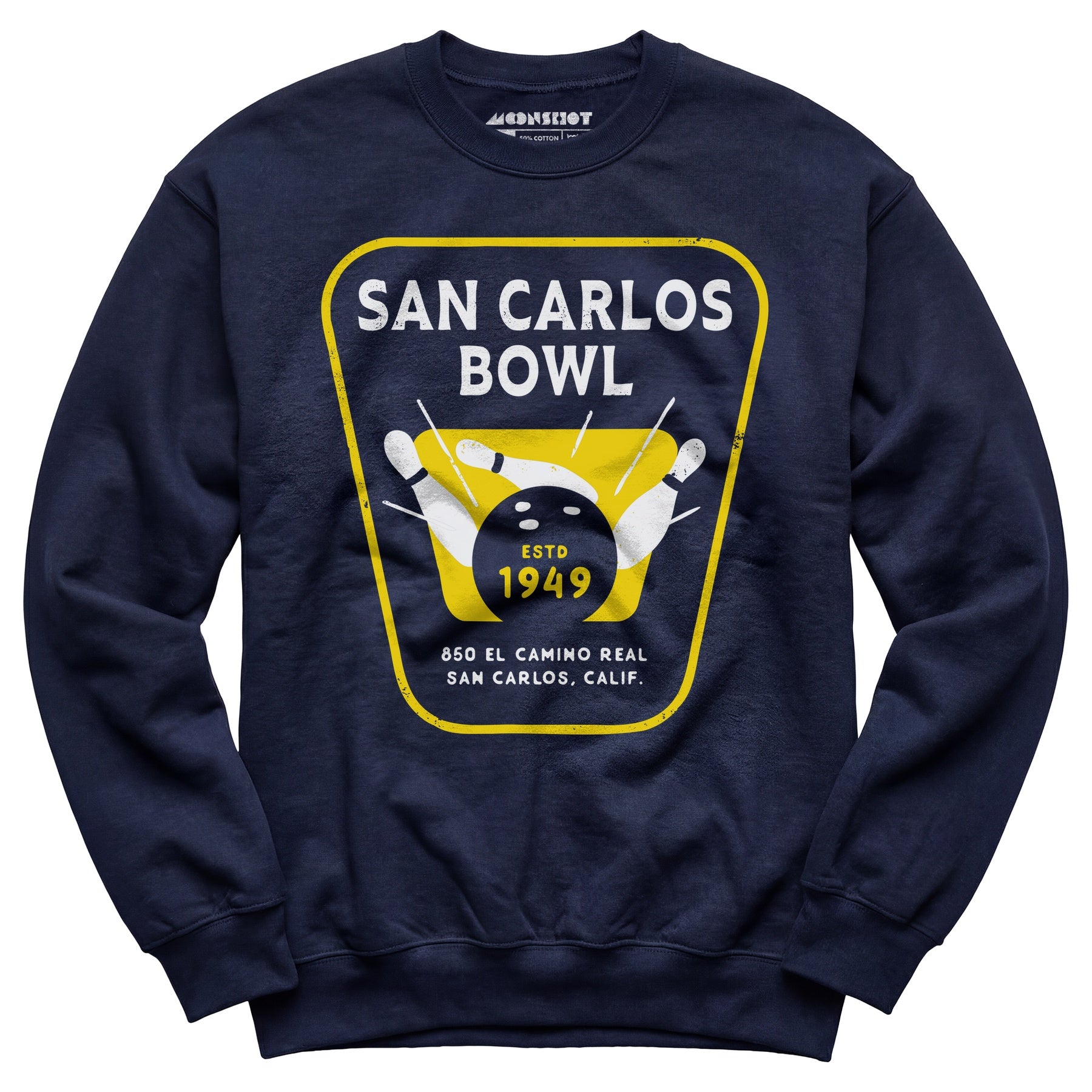 San Carlos Bowl - San Carlos, CA - Vintage Bowling Alley - Unisex Sweatshirt