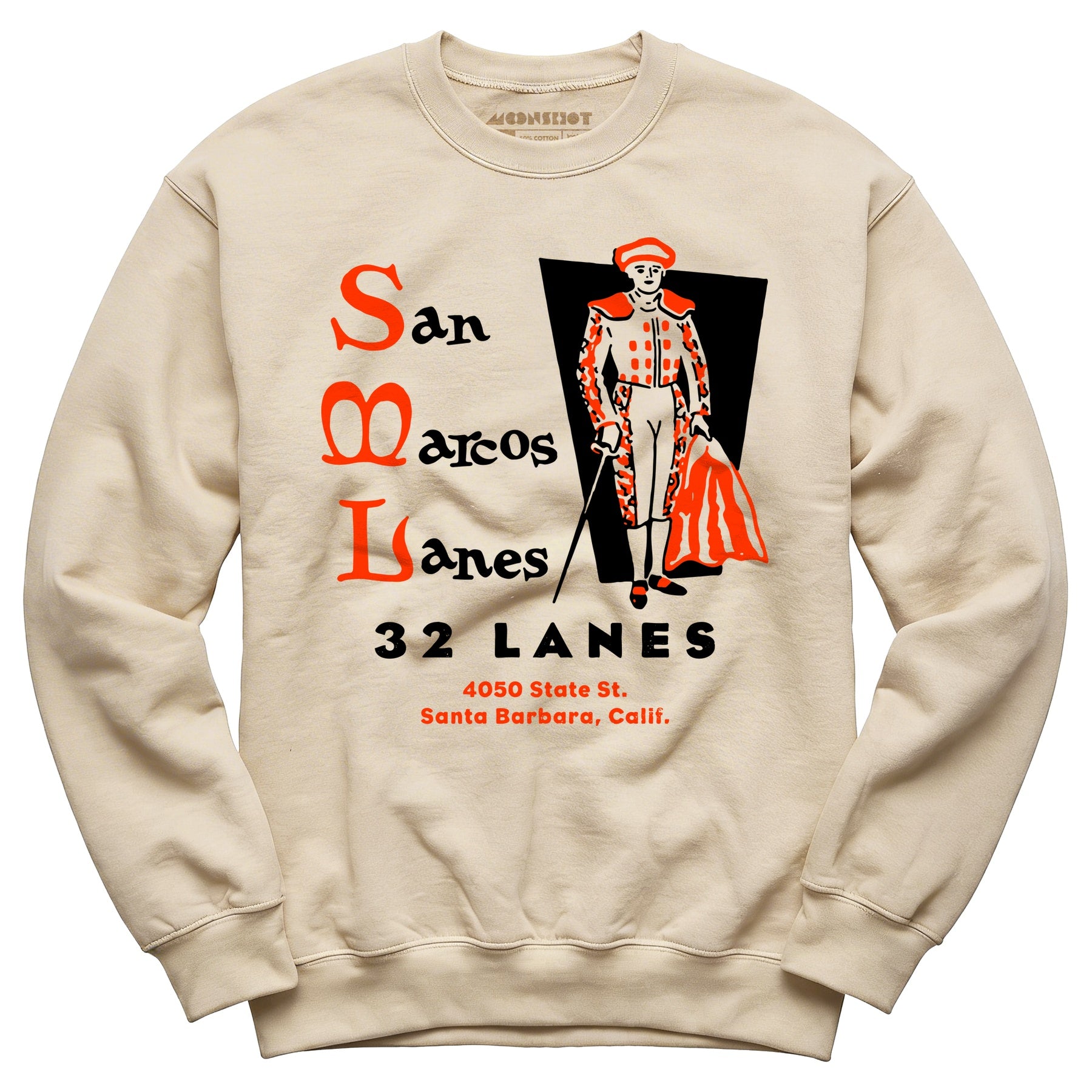 San Marcos Lanes - Santa Barbara, CA - Vintage Bowling Alley - Unisex Sweatshirt