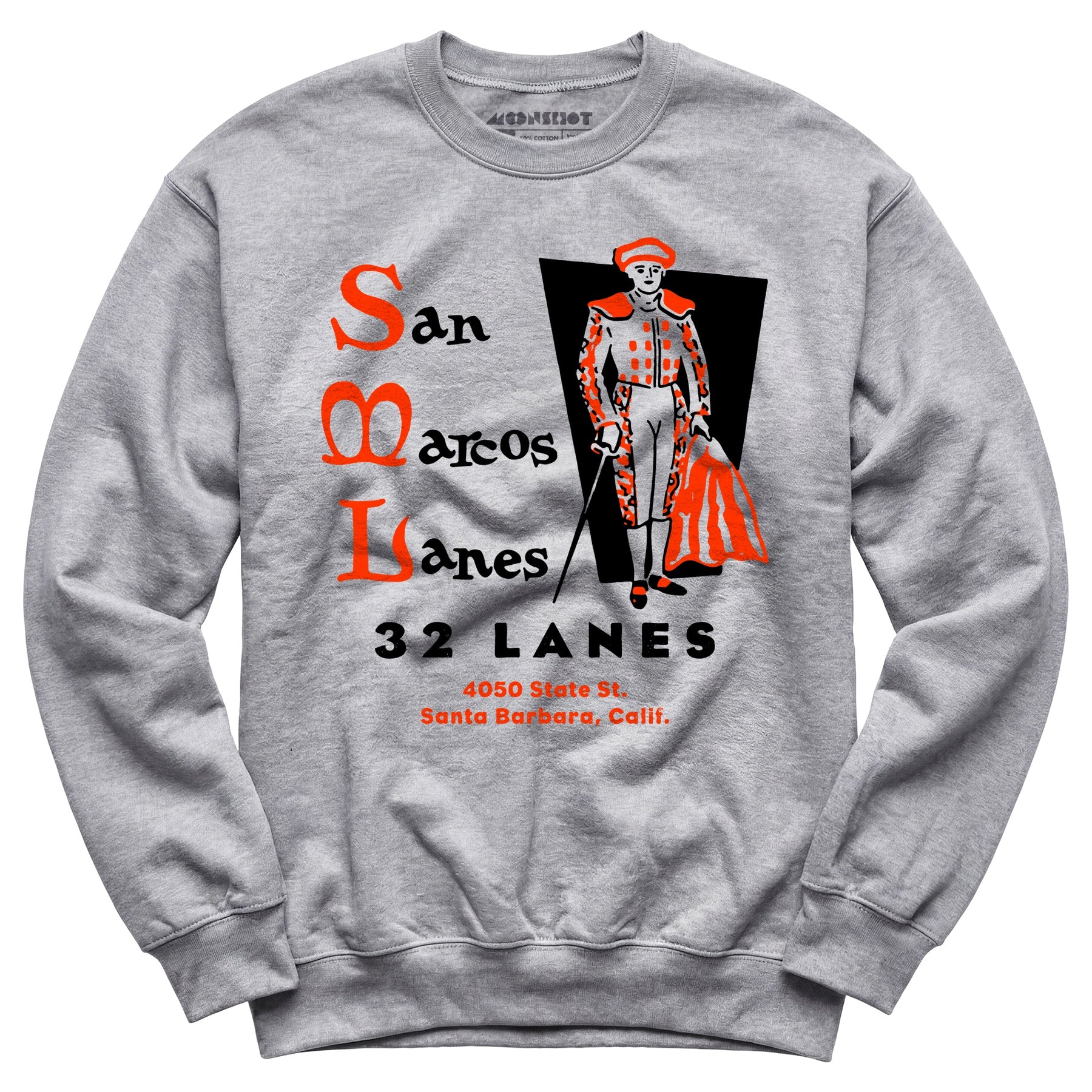 San Marcos Lanes - Santa Barbara, CA - Vintage Bowling Alley - Unisex Sweatshirt
