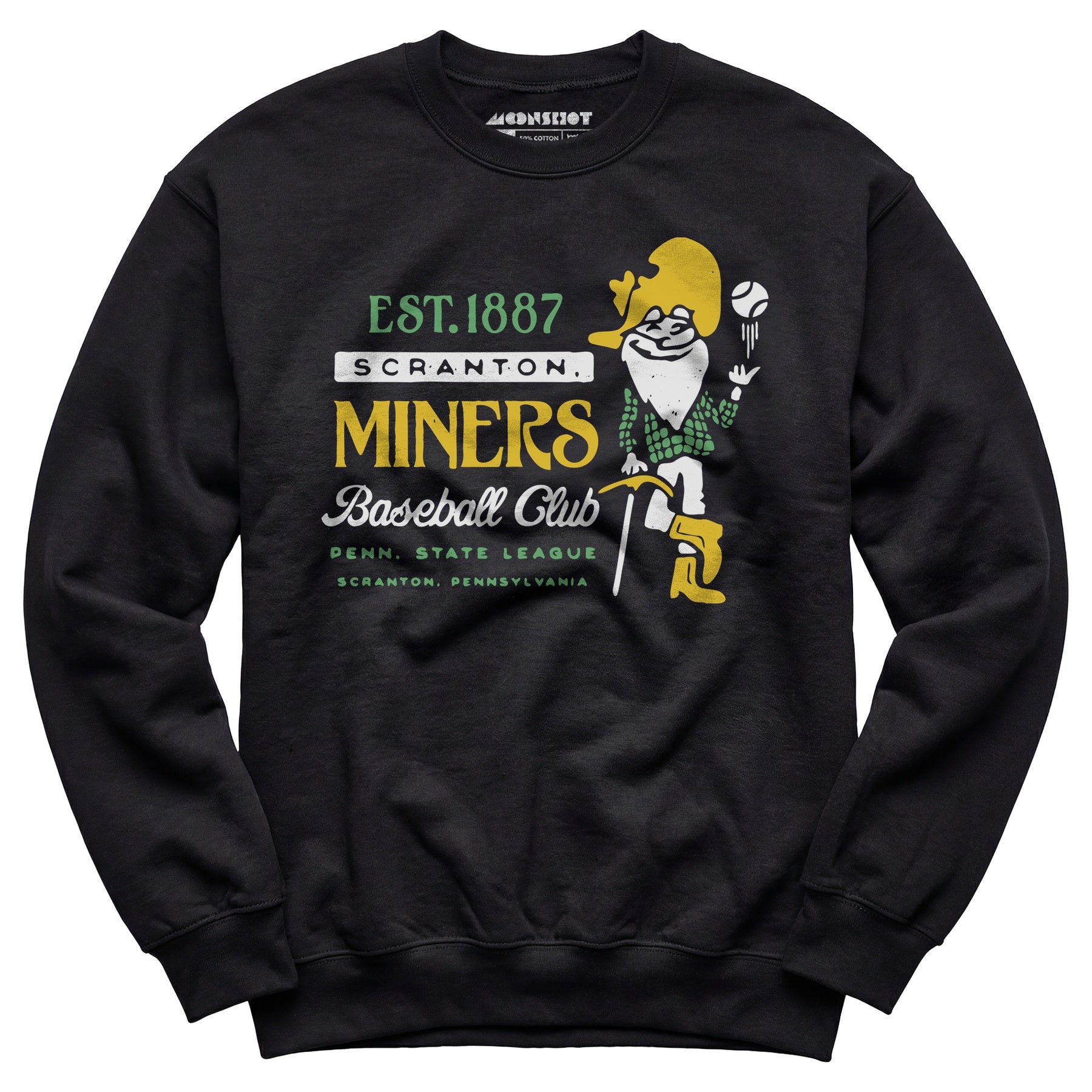 Scranton Miners - Pennsylvania - Vintage Defunct Baseball Teams - Unisex Sweatshirt