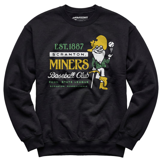 Scranton Miners - Pennsylvania - Vintage Defunct Baseball Teams - Unisex Sweatshirt