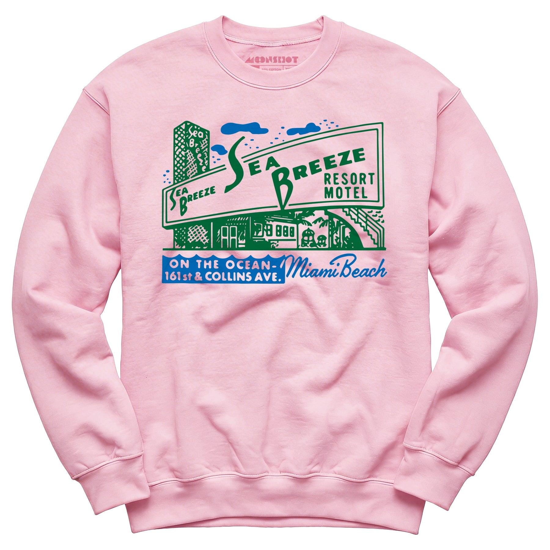 Sea Breeze - Miami, FL - Vintage Motel - Unisex Sweatshirt