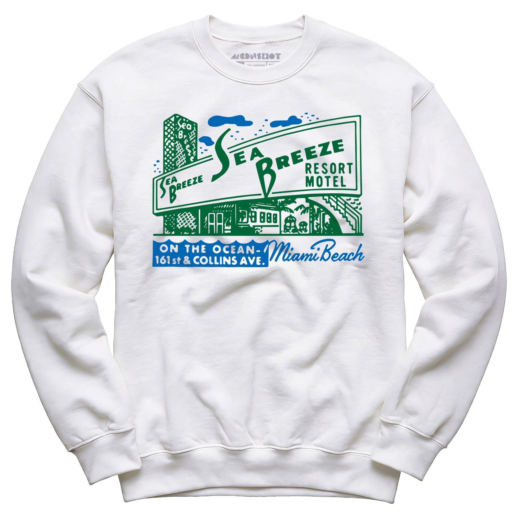 Sea Breeze - Miami, FL - Vintage Motel - Unisex Sweatshirt