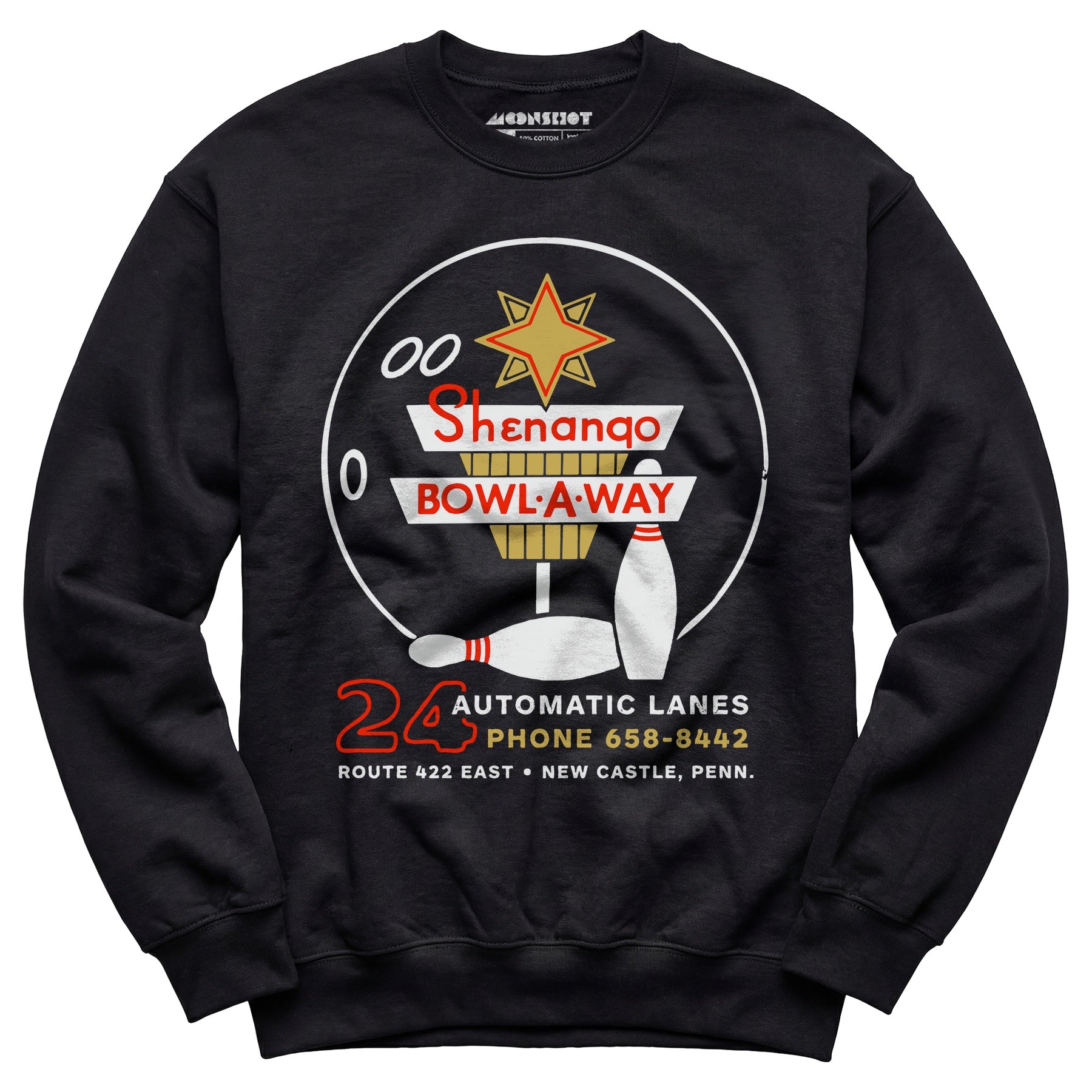 Shenango Bowl-a-Way - New Castle, PA - Vintage Bowling Alley - Unisex Sweatshirt