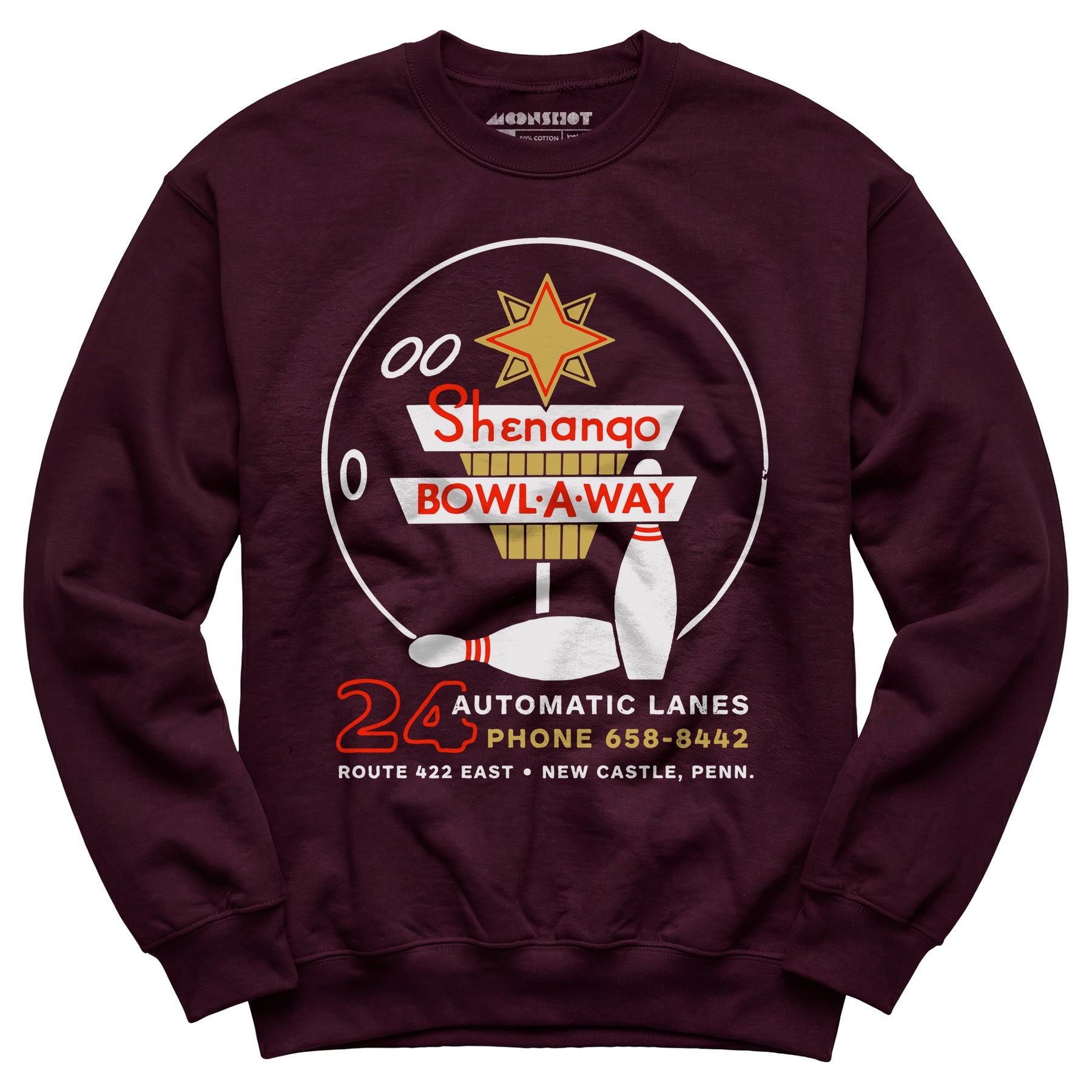 Shenango Bowl-a-Way - New Castle, PA - Vintage Bowling Alley - Unisex Sweatshirt